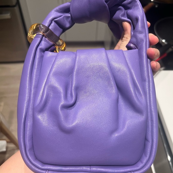 RARE！Songmont small wonton handbag in purple NWOT - Picture 7 of 10